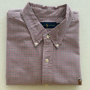 Brooks Brothers Red and Blue Casual Button Down Shirt